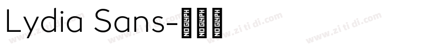 Lydia Sans字体转换
